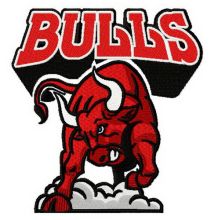 Bulls 2 embroidery design