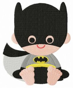 Toddler Batman embroidery design