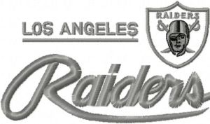 Los Angeles Raiders Logo embroidery design
