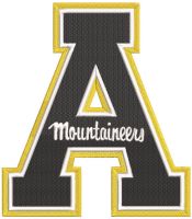 Appalachian State Mountaineers A logo embroidery design