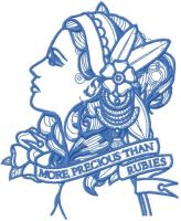 More precious than rubies 2 embroidery design
