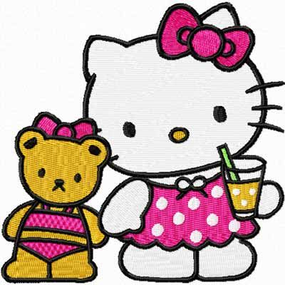 Hello Kitty - We are Friends machine embroidery design