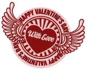 With love 2 embroidery design