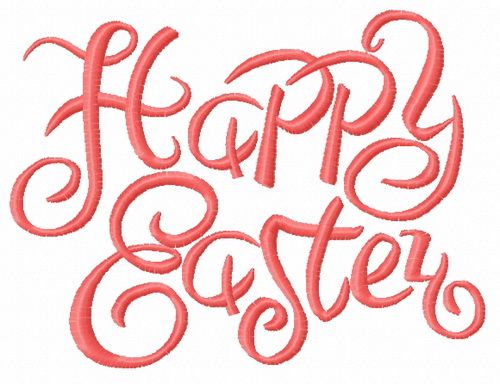 Happy Easter 4 machine embroidery design