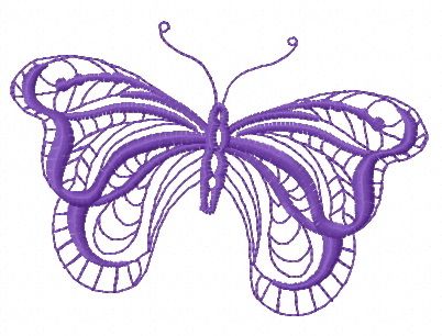 Butterfly 25 machine embroidery design
