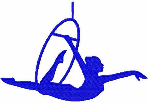 Gymnastic free embroidery design 3