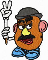 Mr Potato Head  embroidery design
