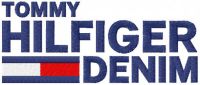 Tommy Hilfinger denim logo embroidery design