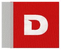 Derbi motocycles logo embroidery design