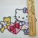 Hello Kitty snow angel design embroidered