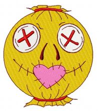 Scarecrow in love 2 embroidery design