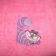 Girlish bath towel with embroidered cat