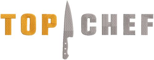 Top Chef Logo embroidery design