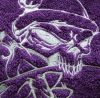 Towel with free Skull embroidery