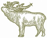 Reindeer embroidery design