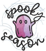 Spooky season free embroidery design