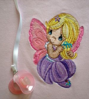 little fairy embroidery design outfit