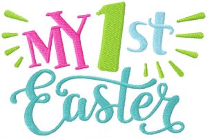 My first Easter embroidery design