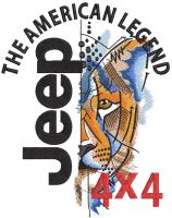 Jeep Panther logo embroidery design