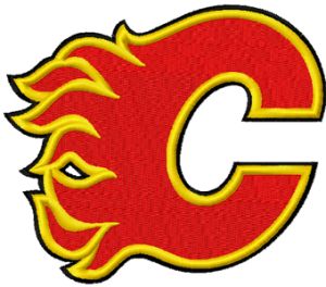 Calgary Flames Logo embroidery design