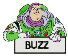 Hello I'm Buzz embroidery design