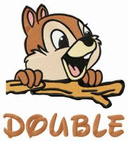 Double happiness embroidery design