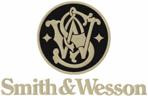 Smith and Wesson logo embroidery design