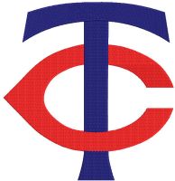 Minnesota Twins primary logo embroidery design