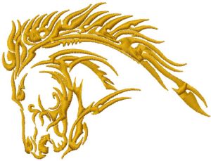 Tribal Horse 15 embroidery design
