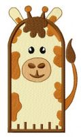 Giraffe glove embroidery design