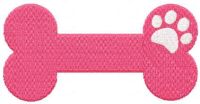 Pink bond for loving pets free embroidery design