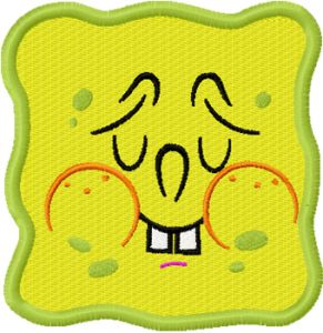 SpongeBob Smile 6 embroidery design