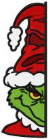 Grinchffindor under door embroidery design