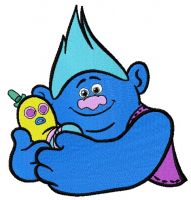 Biggie and Mr. Dinkles 2 embroidery design