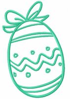 Easter egg free embroidery design 5