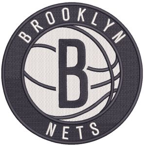 Brooklyn Nets Primary Logo embroidery design