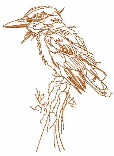 Woodpecker free embroidery design