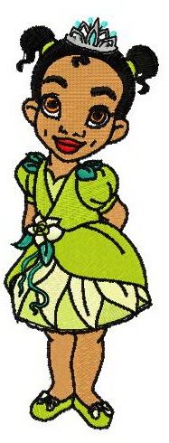 Young Tiana machine embroidery design
