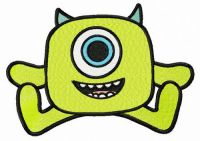 Wazowski toy embroidery design