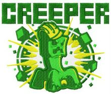Creeper embroidery design