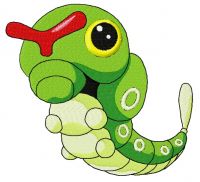 Caterpie embroidery design