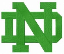 Notre Dame Fighting Irish alternative logo embroidery design