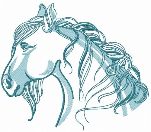 Horse You're so vanilla 4 machine embroidery design