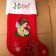 Embroidered Сhristmas stocking with cute angel design