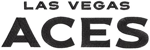 Las Vegas Aces Wordmark Logo embroidery design