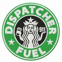 Dispatcher fuel embroidery design