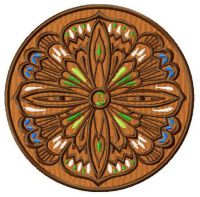 Ancient amulet embroidery design