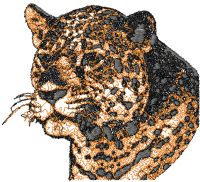 Jaguar photo stitch free embroidery design 2