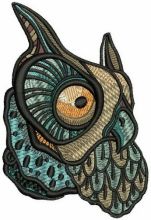 Wise owl 2 embroidery design