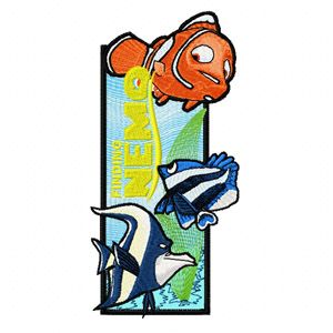 Finding Nemo Bookmark  embroidery design
